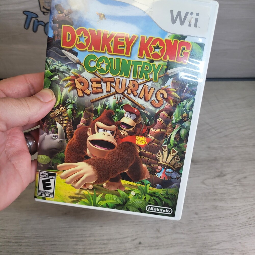 Nintendo Wii Donkey Kong Country Returns Video Game CIB 2010 EXCELLENT DISC